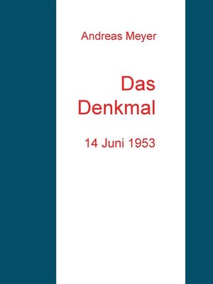 cover image of Das Denkmal